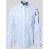 OLYMP - Level 5 - Overhemd - Blauw - Lange Mouwen - Body Fit - New York Kentkraag