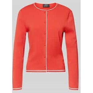 Gebreid jack van viscosemix met ronde hals