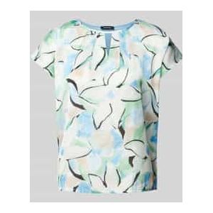 Blouseshirt met druppelvormige hals