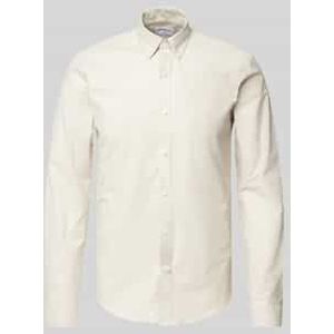 Slim fit vrijetijdsoverhemd met knoopsluiting, model 'Oxford'