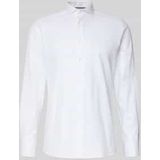 Regular fit zakelijk overhemd met structuurmotief