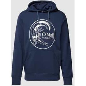 Hoodie met labelprint, model 'Circle Surfer'