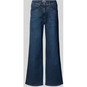 Raphaela by Brax Dames  Style LAURA FLARED STONED USING & BUFFIES, denim blauw, maat 36