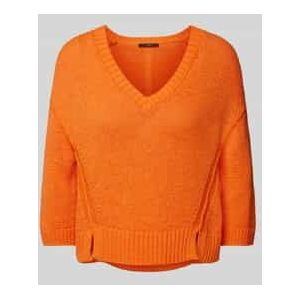 Gebreide pullover met V-hals