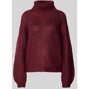 Oversized gebreide pullover met ribboorden, model 'LAMBI'