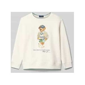 Sweater - Zwart - Sweatstof - Ronde Hals - Motiefprint