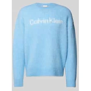 Calvin Klein - Trui - Beige / Lichtblauw - Knitwear - Lange Mouw