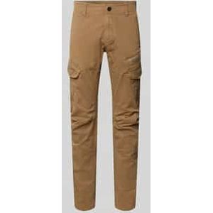 Slim fit cargobroek met labeldetail, model 'NORDROP'