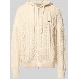 Gebreid jack met kabelpatroon