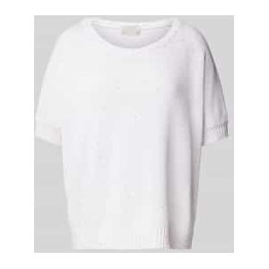 Gebreide pullover met ribboorden