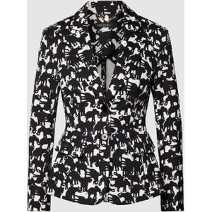 Blazer met all-over motiefprint