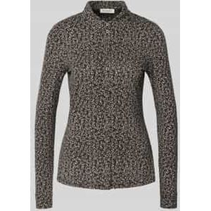 Regular fit overhemdblouse van viscosemix