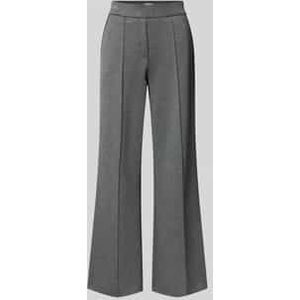 Broek met wijde pijpen en lengtenaden