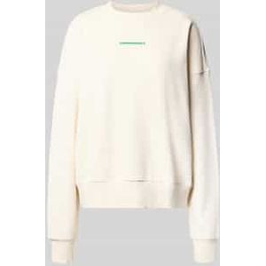 ARMEDANGELS - ALIZAA PRESERVE - Sweatshirt - Ecru/Groen - Wijde Pasvorm