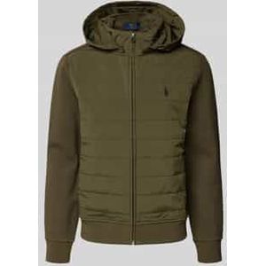 Sweatjack met labelstitching