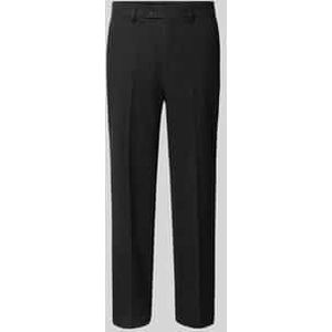 Regular fit stoffen broek met persplooien