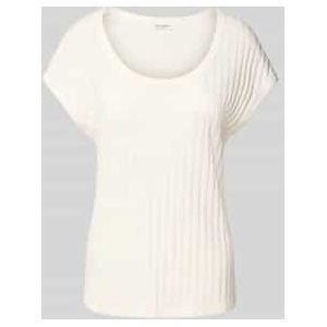 Slim fit T-shirt van katoenmix