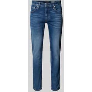 Marc O'Polo - Herenjeans - Blauw - Shaped Fit - Met Stretch-aandeel