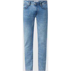 Tapered fit jeans met stretch, model 'Stanley'