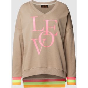 Sweatshirt met statementprint, model 'LOVE'