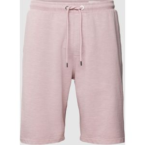 Sweatshorts met tunnelkoord, model 'Washer'