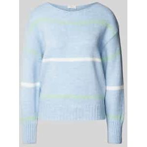 s.Oliver Casual - Gebreide Pullover - Meerkleurig - Relaxed Fit - Ballonmouwen