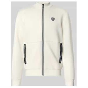 Regular fit sweatjack met viscose, model 'Train'