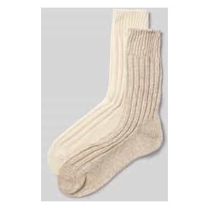 Sokken met ribboord in een set van 2 paar