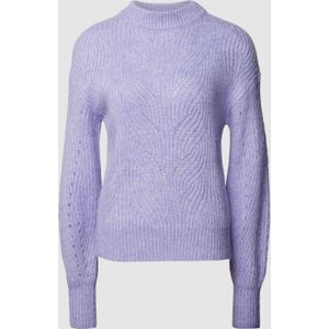 Gebreide pullover met kabelpatroon, model 'Pojama'