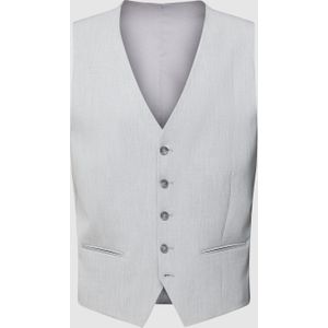 Slim fit gilet met paspelzakken, model 'LIAM'