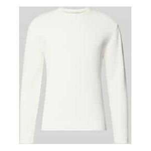 Regular fit gebreide pullover van katoenmix