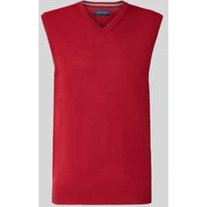 Gebreid shirt van wolmix met V-hals