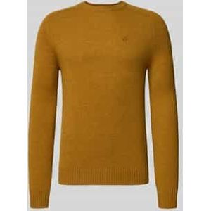 Regular fit gebreide pullover van pure wol