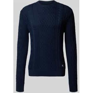 Tommy Jeans - DM0DM22101 - Gebreide Trui - Marineblauw - Katoen