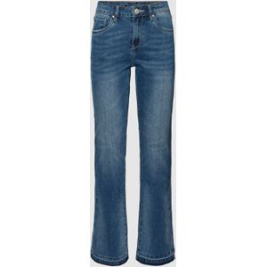 Jeans met pijpsplit opzij, model 'LEAH'