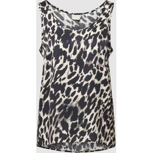 Blousetop van viscose met all-over motief