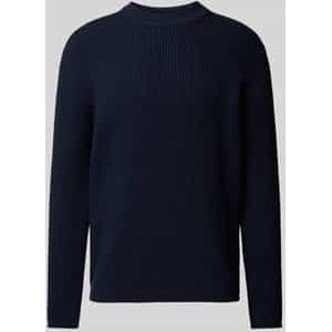 Gebreide pullover met ronde hals, model 'LEANDO'