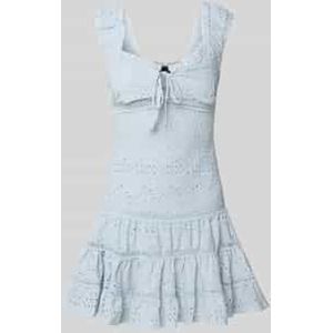 Mini-jurk met broderie anglaise, model 'Cornelia'