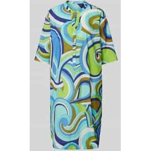 Knielange jurk met all-over print