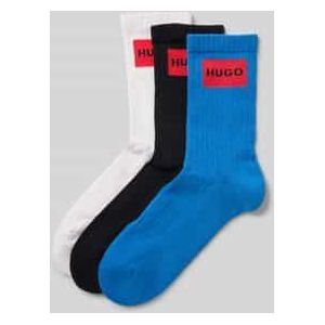 Sokken met labeldetail in een set van 3 paar