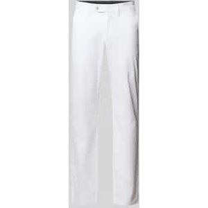 Regular fit stoffen broek met achterzakken