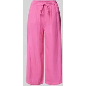 Stoffen broek met structuurmotief, model 'THYRA'