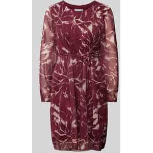 Knielange jurk met plissévouwen