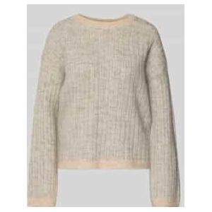Relaxed fit pullover van wolmix met alpaca, model 'FALVA'