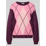 MORE & MORE - Trui - Braam/Rosé/Roze Gemêleerd - Gebreide Truien