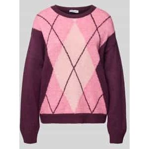 MORE & MORE - Trui - Braam/Rosé/Roze Gemêleerd - Gebreide Truien