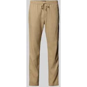 Loose fit stoffen broek van linnenmix, model 'HARLEM'