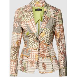 Blazer met all-over motief