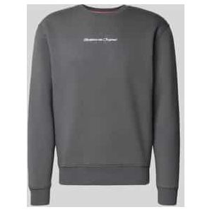 Sweatshirt met logo en ronde hals