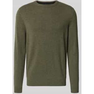 Regular fit kasjmier pullover met ronde hals